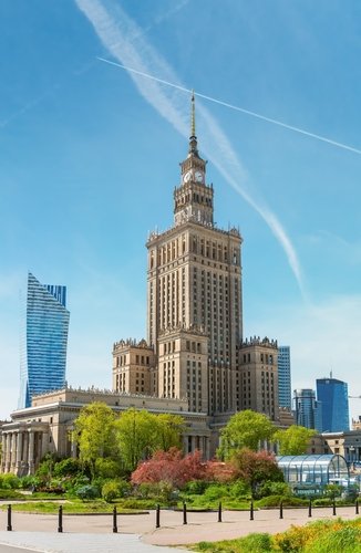 Warsaw Pass: Kunst- og vitenskapspalasset i Warszawa, Polen