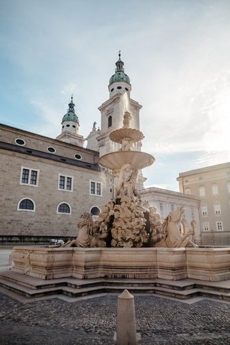 Salzburg Card: Residenzbrunnen in Salzburg, Österreich