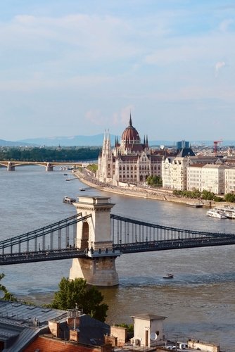 Budapest Card: Széchenyi-kædebroen i Budapest, Ungarn